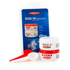 Двухкомпонентный силикон Silicone DUO10, A+B, Shore A10 (средняя жесткость) 100+100 г, Fresco (Испания)